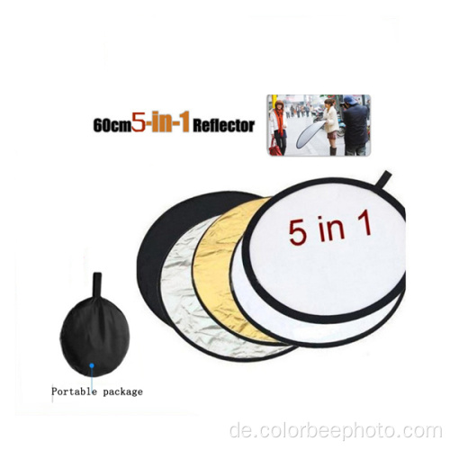 5 in 1 runde faltbare Flash-Reflektoren